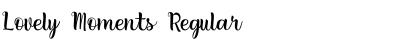 Lovely Moments Font