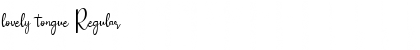 lovely tongue Font