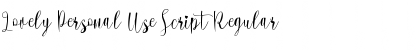 Lovely Personal Use Script Font