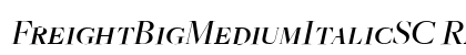 FreightBigMediumItalicSC Regular preview