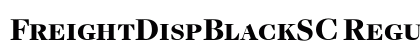 FreightDispBlackSC Regular preview