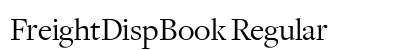 FreightDispBook Regular preview