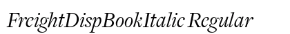 FreightDispBookItalic Regular preview