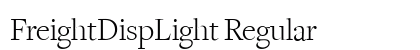 FreightDispLight Regular preview