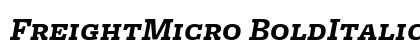 FreightMicro BoldItalicSC Preview