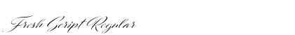 Fresh Script Regular preview