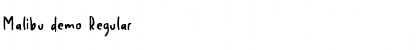 Malibu demo Font