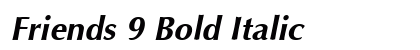 Friends 9 Bold Italic preview