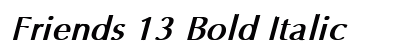 Friends 13 Bold Italic preview
