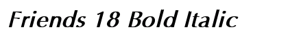 Friends 18 Bold Italic preview