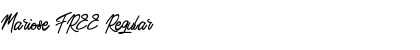 Download Mariose FREE Font