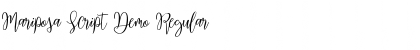 Download Mariposa Script Demo Font Download Mariposa Script Demo Font