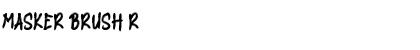 Download MASKER BRUSH Font Download MASKER BRUSH Font
