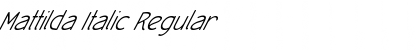 Mattilda Italic Font