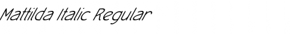 Mattilda Italic Font