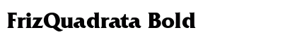 FrizQuadrata Bold preview