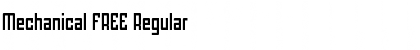 Mechanical FREE Font