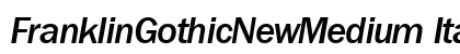 FranklinGothicNewMedium Italic preview