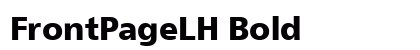 FrontPageLH Bold preview