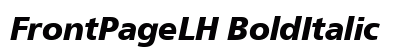 FrontPageLH BoldItalic Preview