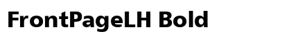 FrontPageLH Bold preview