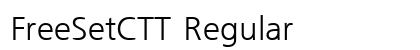 FreeSetCTT Regular preview