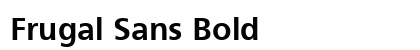 Frugal Sans Bold preview
