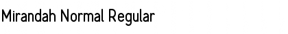 Mirandah Normal Font