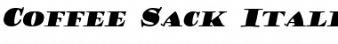 CoffeeSack Italic Font