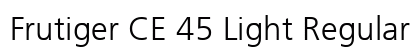 Frutiger CE 45 Light Regular Preview