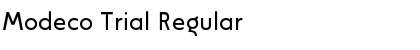 Modeco Trial Regular Font Modeco Trial Regular Font