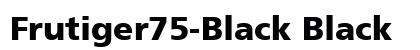 Frutiger75-Black Black preview
