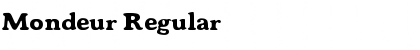 Download Mondeur Font