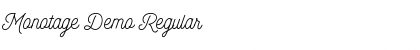 Monotage Demo Font