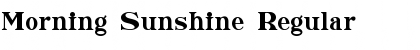 Morning Sunshine Font