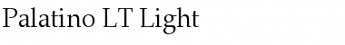 Palatino LT Light Regular Font