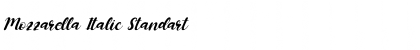 Mozzarella Italic Font