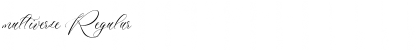 multiverse Font