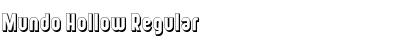 Mundo Hollow Font