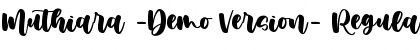Muthiara -Demo Version- Font