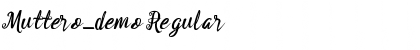 Muttero_demo Font