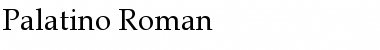 Palatino Roman Font Palatino Roman Font