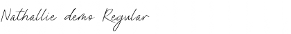 Download Nathallie demo Font Download Nathallie demo Font