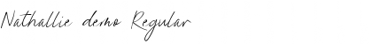 Download Nathallie demo Font
