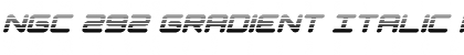 Download NGC 292 Gradient Italic Font Download NGC 292 Gradient Italic Font