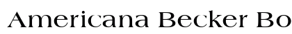 Americana Becker Bold preview