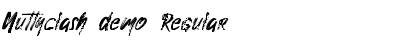 Nuttyclash demo Font