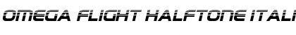 Download Omega Flight Halftone Italic Font