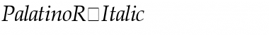 PalatinoR Italic Font