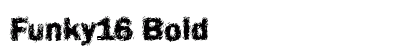 Funky16 Bold preview